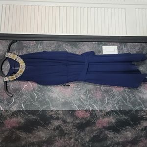 BCX Navy Blue Dress, size L,( used )